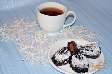 фото рецепта Шоколадная картошка с миндалем и мармеладом