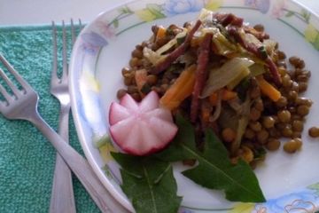 фото рецепта Чечевица с овощами