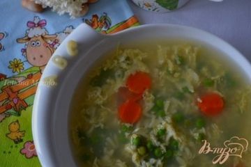 фото рецепта Яичный суп для детского меню