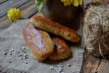 фото рецепта Хлеб с семечками и кинзой (для сендвичей)