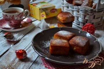 фото рецепта Пончики Чайные подушечки