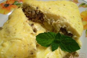 фото рецепта Омлет с грибами и сыром