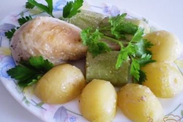 фото рецепта Курица с овощами в духовке
