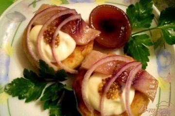 фото рецепта Закуска картофельная с сельдью