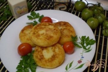 фото рецепта Биточки картофельные с пшенкой