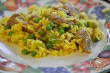 фото рецепта Свинина тушеная с рисом