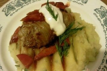 фото рецепта Запеченные мясные зразы в листьях пекинской капусты