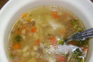 фото рецепта Суп с запеченными овощами