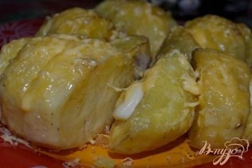 фото рецепта Картофель, запеченный с чесноком
