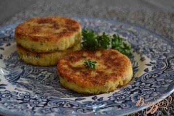 фото рецепта Картофельные биточки с куриным мясом