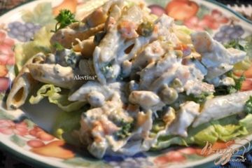 фото рецепта Куриный салат с пастой