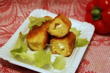 фото рецепта Картофельные палочки с брынзой