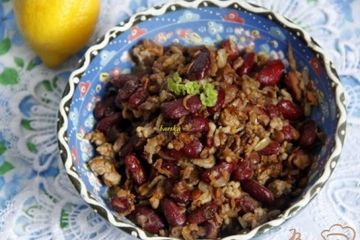 фото рецепта Фасоль с чечевицей  по-флотски