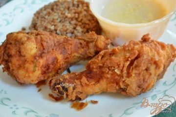 фото рецепта Жареные хрустящие куриные окорочка