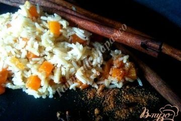 фото рецепта Пряный рис с тыквой