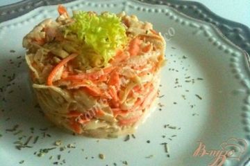 фото рецепта Салат с морковью и топинамбуром