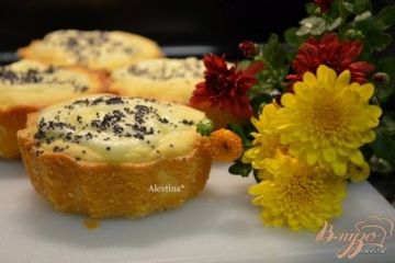 фото рецепта Кексы со сливочным сыром и маком