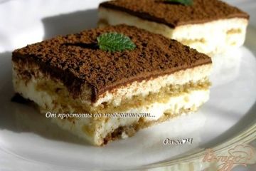 фото рецепта Тирамису с домашними Савоярди