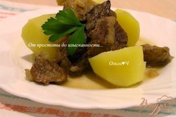 фото рецепта Говядина с луком и мартини