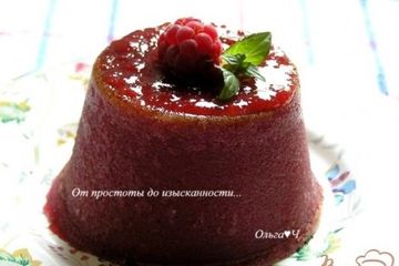 фото рецепта Малиновый пудинг