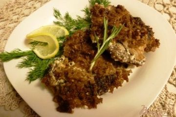 фото рецепта Оленина со сливками под хлебной крошкой