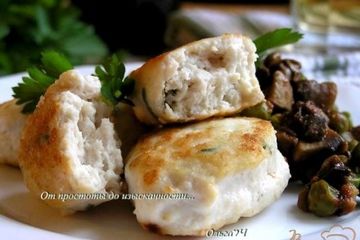 фото рецепта Морбиделле из курицы с шампиньонами и горошком