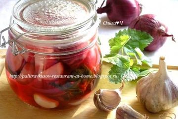 фото рецепта Маринованные овощи с мелиссой