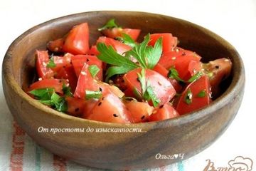 фото рецепта Салат с помидорами и кунжутом