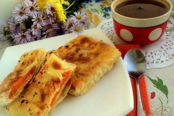 фото рецепта Конвертики из лаваша с творогом и тыквой