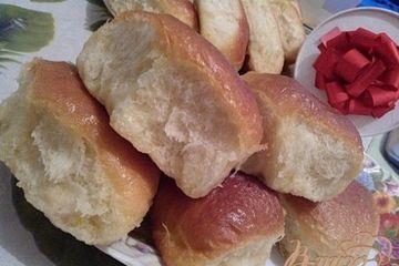 фото рецепта Молочные булочки с начинкой.
