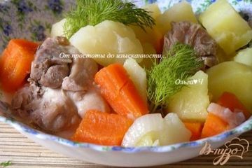 фото рецепта Рагу из курицы с овощами