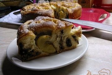 фото рецепта Пирог с яблоками, маком и грецкими орехами.