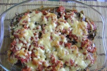 фото рецепта Запеканка из баклажан с помидорами и сыром