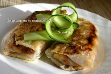 фото рецепта Спринг-роллы с овощами и пшеничными хлопьями