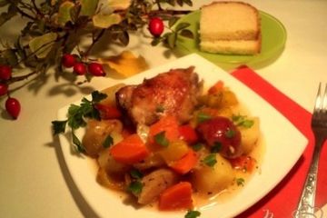 фото рецепта Куриные окорочка с овощами