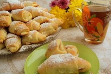 фото рецепта Рогалики с начинкой