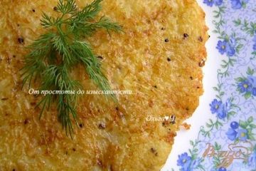 фото рецепта Картофельная лепешка с чесноком и перцем
