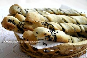фото рецепта Палочки с кунжутом и маком а-ля гриссини