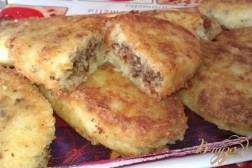 фото рецепта Картофельные пирожки с печенкой