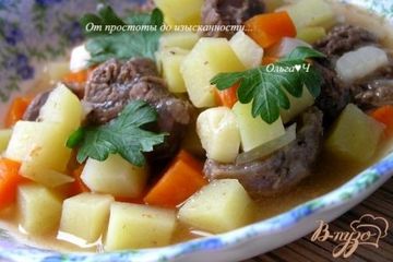 фото рецепта Жаркое с овощами в мультиварке