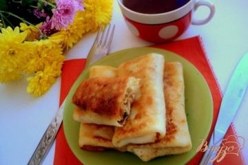 фото рецепта Блинчики с мясом