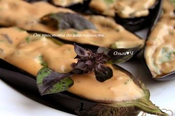 фото рецепта Баклажаны под розовым соусом