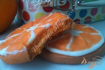 фото рецепта Печенье Апельсиновые дольки