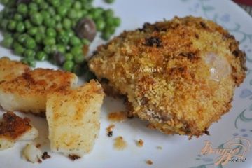 фото рецепта Абрикосовые куриные бедрышки