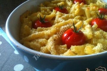 фото рецепта Макаронная запеканка с сыром и томатами