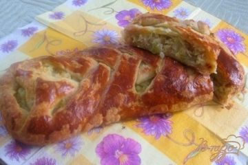 фото рецепта Пирог Косичка с капустой