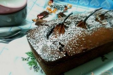 фото рецепта Шоколадный кекс с грушами