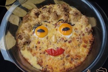 фото рецепта Запеканка из поленты с ветчиной и овощами
