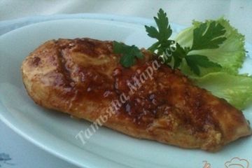 фото рецепта Куриные грудки с кофейно-ромовой глазурью