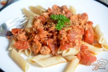 фото рецепта Тунец с помидорами